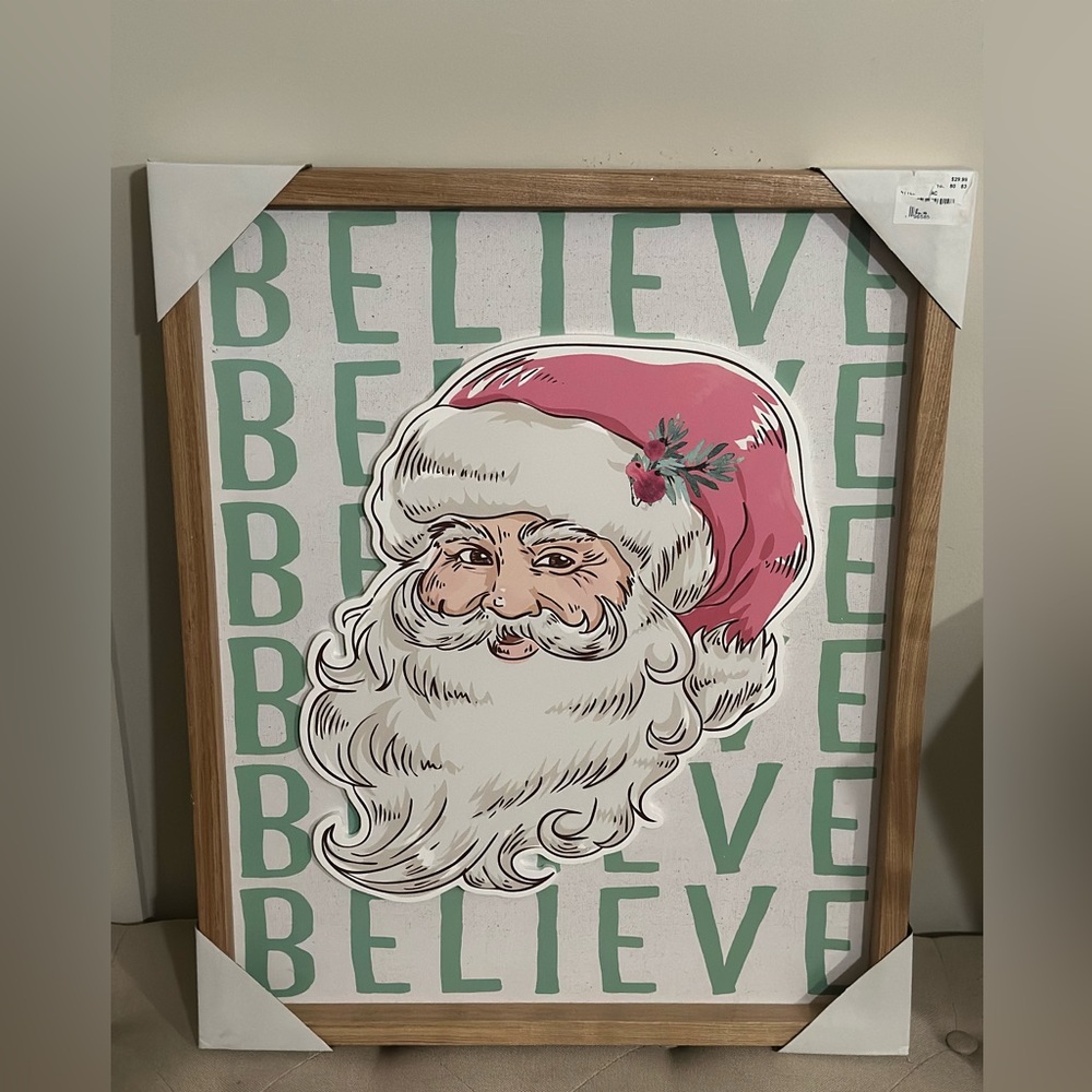 Festive Santa Wall Art